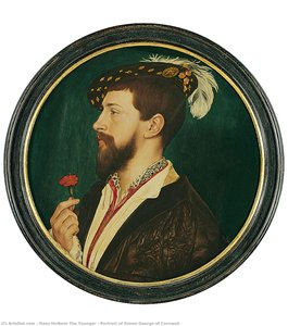 Portrait Of Simon George Of Cornwall — Hans Holbein The Younger