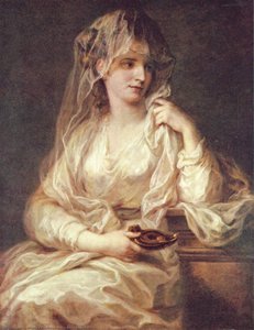 Portrait Of A Woman As A Vestal Virgin — Angelica Kauffmann (maria Anna Angelika)