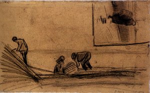 Figures In A Winter Landscape — विन्सेंट वैन गॉग