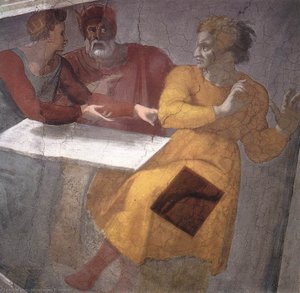 Bestrafung Des Hamans (detail) — Michelangelo Buonarroti