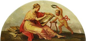 Putto With A Personification Of Drawing — Antonio Zucchi