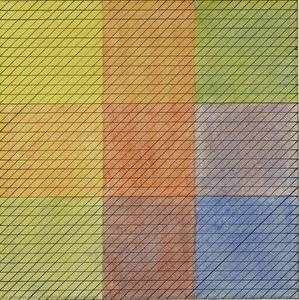 Curso Preliminar De La Bauhaus Dessau 1926/27. Wassily Kandinsky. Diseño Divisivo (rejilla Lineal) E Individual (color) — Friedrich Konrad Püschel