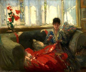 Woman Sewing — Philip Wilson Steer