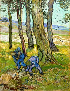 Due Lavoratori Tra Gli Alberi