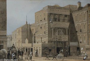 Exeter Change, Aquarell — Thomas Hosmer Shepherd