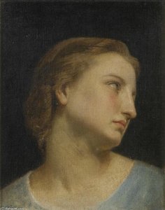 Studio Di Una Testa Femminile — William-adolphe Bouguereau