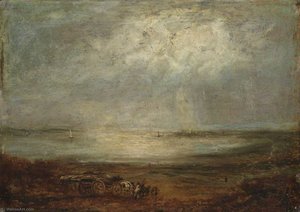 Beach Scene With Cart And Horse — Ričard Parks Bonington
