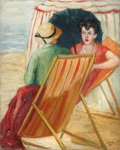 Two Ladies In Deckchairs — Georges Van Houten