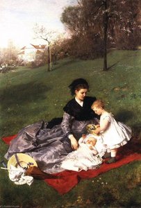 Mother And Child — Pal Merse Szinyei