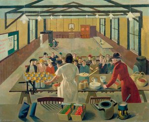 A Canning Demonstration — Evelyn Mary Dunbar