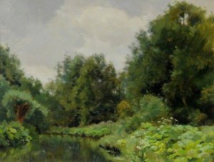 Cotswold River Scene — Joseph Barnard Davis