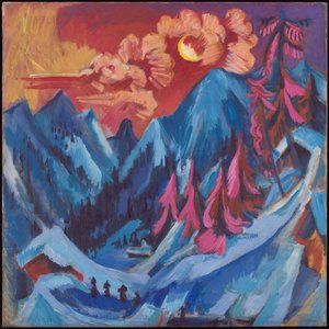 Paesaggio Invernale Al Chiaro Di Luna — Ernst Ludwig Kirchner