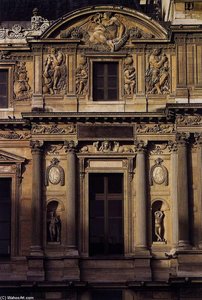 Façade Of The Louvre (detail) — Жан Гужон