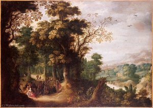 St John The Baptist Announcing The Coming Of The Messiah — Abraham Govaerts