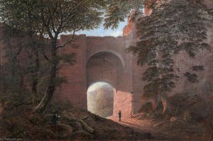 Robert Burns At Rosslyn Castle (painted From A Sketch By The Artist's Father, Alexander Nasmyth) — James Nasmyth