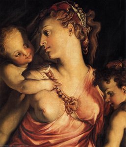 Charity (detail) — Cecchino Del Salviati