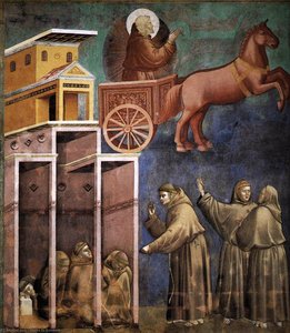 Vision Of The Flaming Chariot — Giotto Di Bondone