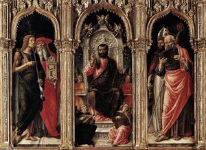 Triptych Of St Mark (pala Di San Marco) — Bartolomeo Vivarini