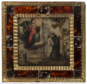 The Virgin, The Child And Saint Francis Of Assisi — Gregorio Vásquez Arce Y Ceballos, Gregorio Vásquez De Arce