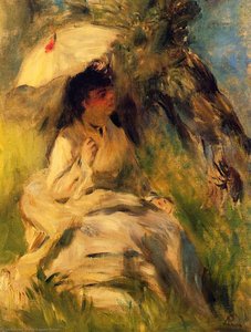 Nainen Aurinkopurhulla — Pierre-auguste Renoir