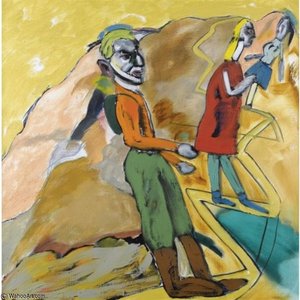 The Mountain Footpath — Ronald Brooks Kitaj