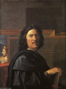 Self - Portrait, Musée Du Louvre, Paris. — Nicolas Poussin