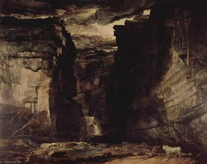 Deutsch Der Engpaß Von Gordale, Yorkshire English Gordale Scar — James Ward