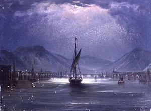 Vue De Drammen — Peder Balke