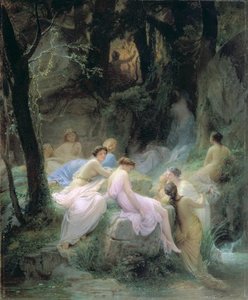 Nymphs Listening To The Songs Of Orpheus — Charles François Jalabert