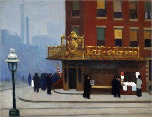 New York Corner (corner Saloon) — Edward Hopper