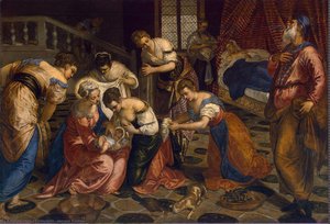 Narodziny Jana Chrzciciela — Jacopo Tintoretto