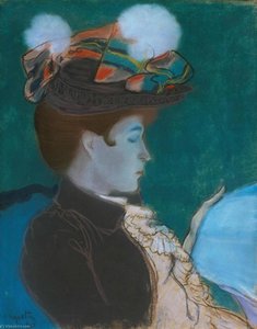 Girl Reading A Newspaper — Louis Anquetin