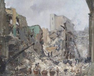 The Bank Of England After Bombing — Reginald Mills
