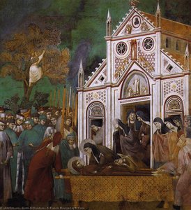 St. Francis Mourned By St. Clare — Giotto Di Bondone