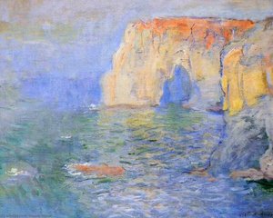 The Manneport, Reflections Of Water — Claude Monet