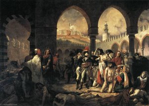 Napoleon Bonaparte Visiting The Plague Stricken At Jaffa — Baron Gros Antoine Jean