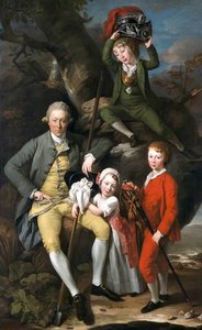 Henrique Knight De Tythegston E Seus Três Filhos — Johann Zoffany