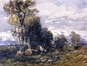 Scene In A Lane — David Cox