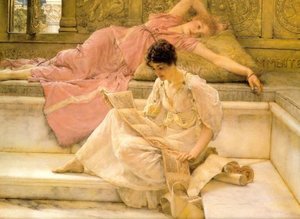 The Favourite Poet — Lourens Alma Tadema