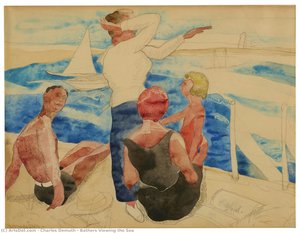 Bathers Viewing The Sea — Charles Demuth