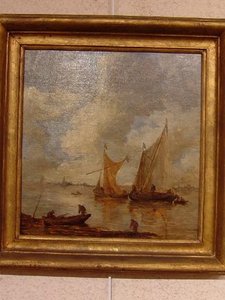 Copie D'une École Hollandaise D'après Van Goyen — Jules Dupré