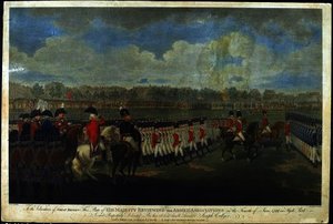 The King Reviewing The Armed Association — Edward Dayes