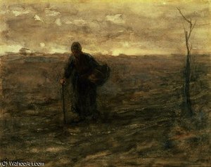 Old Woman On The Heath — Jozef Israëls