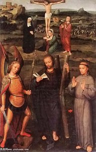 Archangel St Michael, St Andrew And St Francis Of Assisi — ადრიან იზენбранტი