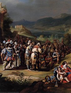 The Preaching Of St John The Baptist (detail) — Bartholomeus Breenbergh