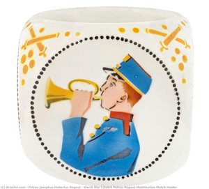 World War I Dutch Petrus Regout Mobilization Match Holder — Petrus Josephus Hubertus Regout