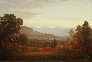 Mt. Merino And The City Of Hudson In Autumn — Sanford Robinson Gifford