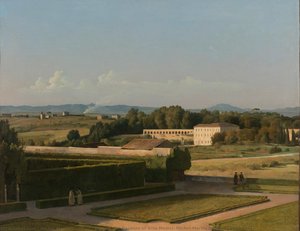 View Of The Gardens Of Villa Medici, Michel-martin Drolling, 1811 - 1816 — Michel Martin Drolling