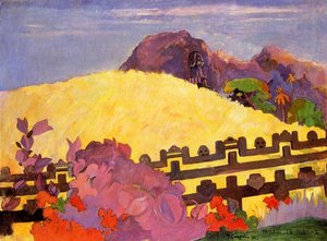 Parahi Te Marae (znano Tudi Kot Tam Leži Tempelj) — Eugène Henri Paul Gauguin