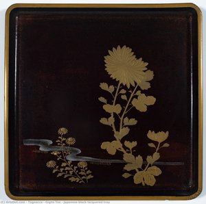 Japanese Black Lacquered Tray — Tognacca & Giglio Tos